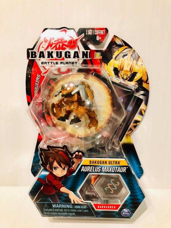 2018 Bakugan - Battle Planet - AURELUS MAXOTAUR - Bakugan Ultra - NEW