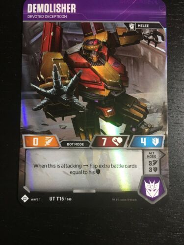 WotC Transformers TCG ** 1x Demolisher // Devoted Decepticon ** NM-Mint