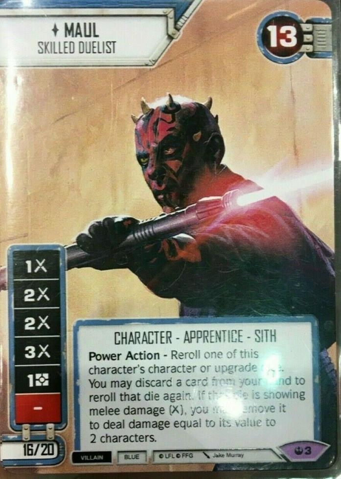 2019 STAR WARS CELEBRATION Destiny Celebration Maul - Skilled Duelist promo FFG