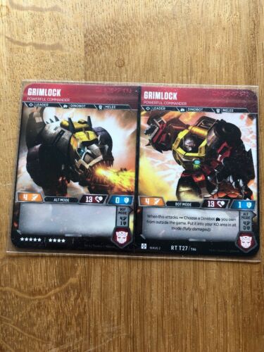 Transformers TCG Wave 2 - Dinobot Grimlock R27 Rise of the Combiners