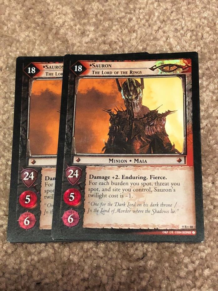 LoTR TCG Sauron, The Lord Of The Ring 9R+48