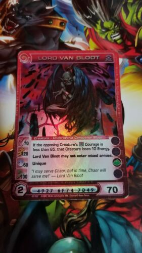 CHAOTIC LORD VAN BLOOT DAWN OF PERIM ULTRA RARE PLAYED CONDITION