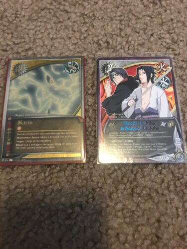 Naruto CCG - Kirin [Jutsu] 814 Super Rare FOIL card NM+ Itachi And Sasuke Uchiha