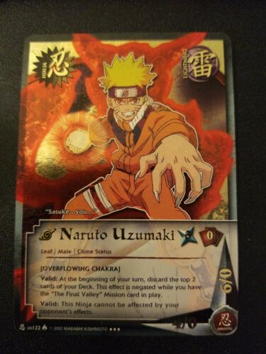 Loose Naruto Card Naruto Uzumaki US122 Overflowing Chakra Super Rare SR Foil