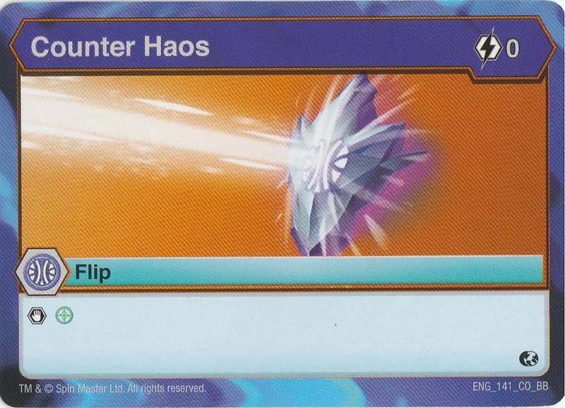 BAKUGAN Battle Brawlers Planet COUNTER HAOS ENG 141 CO BB