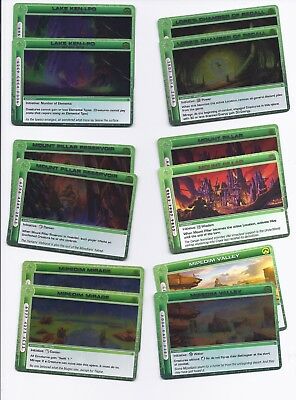 Lot of 12 Chaotic RARE Location cards. Lot #261