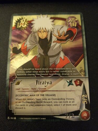 Naruto CCG Card Jiraiya 352 Eccentric Man of the Village Super Rare Foil Mint