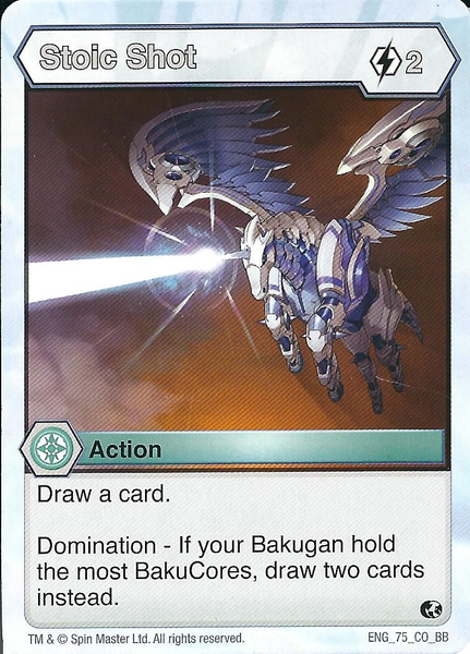 BAKUGAN Battle Brawlers Planet STOIC SHOT ENG 75 CO BB