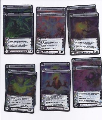 Lot of 12 Chaotic RARE M'arrillian cards. Lot #234