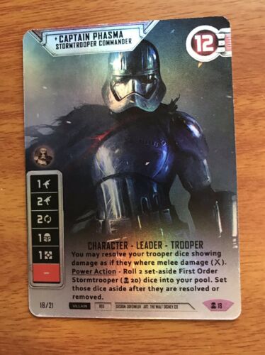 Star Wars Destiny - 1X Alt Art FOIL CAPTAIN PHASMA - STORMTROOPER COMMANDER (V1)