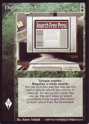 The Anarch Free Press x5  VTES JYHAD Anarchs