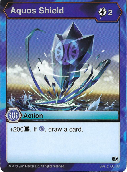 BAKUGAN Battle Brawlers Planet AQUOS SHIELD ENG 2 CO BB
