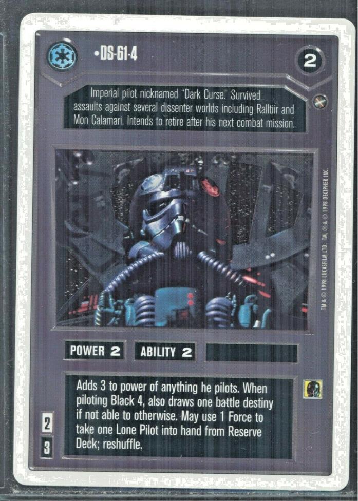 DS-61-4. 1998 Star Wars: A New Hope CCG Card #3. Free WW S/H