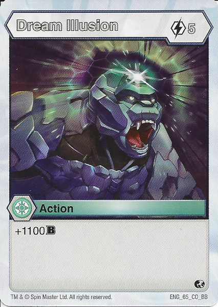BAKUGAN Battle Brawlers Planet DREAM ILLUSION ENG 65 CO BB