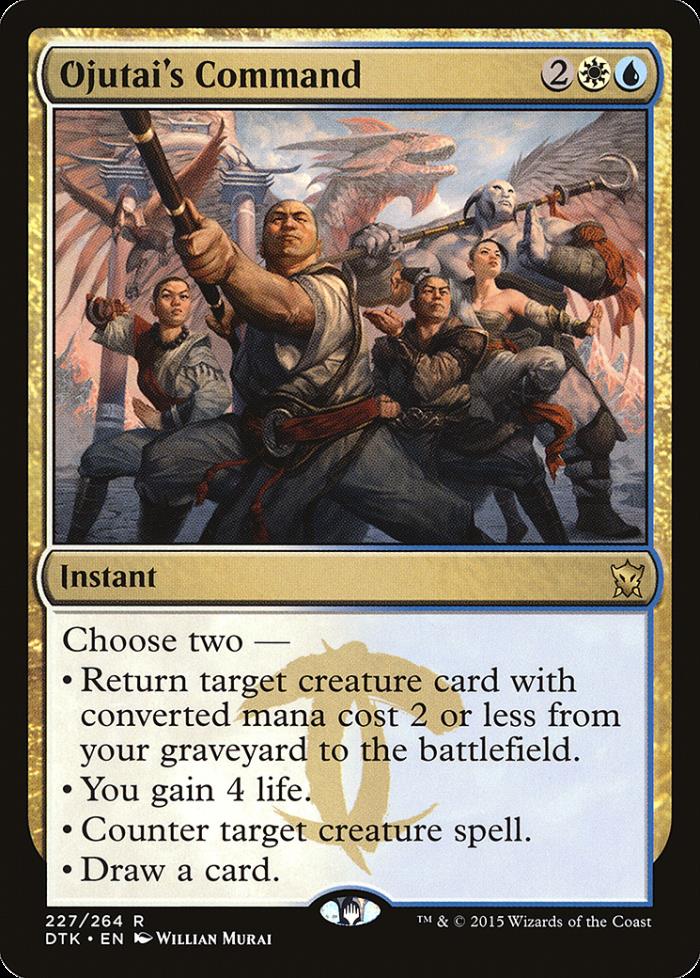 Ojutai's Command x4 Dragons of Tarkir SP Condition Magic the Gathering MTG