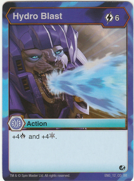 BAKUGAN Battle Brawlers Planet HYDRO BLAST ENG 12 CO BB
