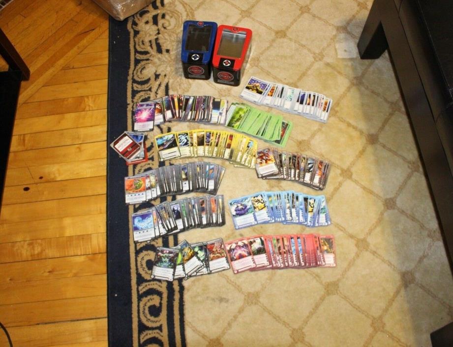 HUGE Lot Chaotic Card Game Cards Played Condition Game Collector Tin Storage Can