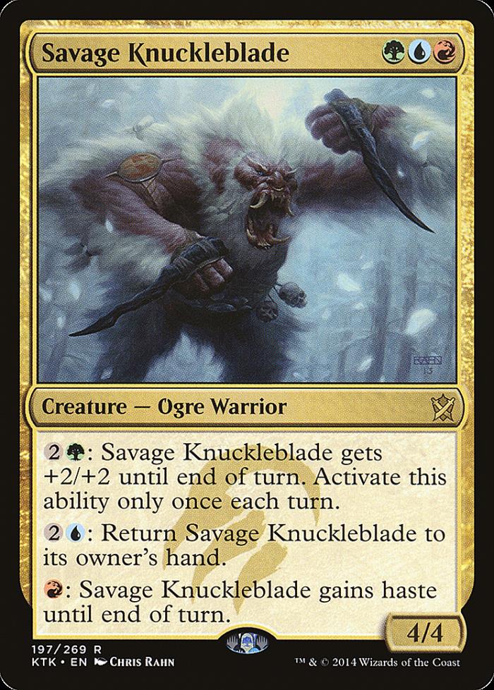 Savage Knuckleblade x4 Khans of Tarkir SP Condition Magic the Gathering MTG