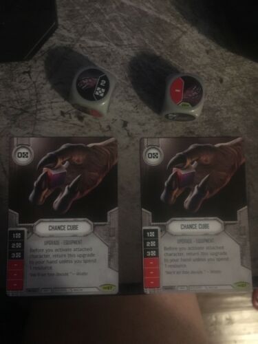 Star Wars Destiny CHANCE CUBE #57 w/ DICE x2 lot Empire at War 57 RARE ffg
