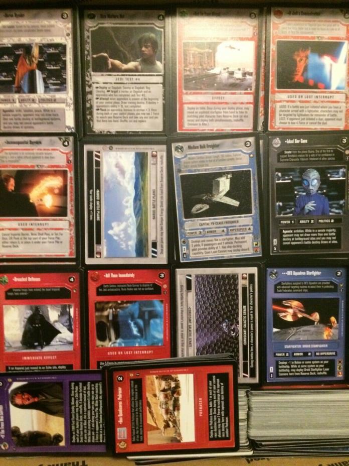 Star Wars CCG Huge Lot of ~5000 C/UC Cards Premiere through Coruscant