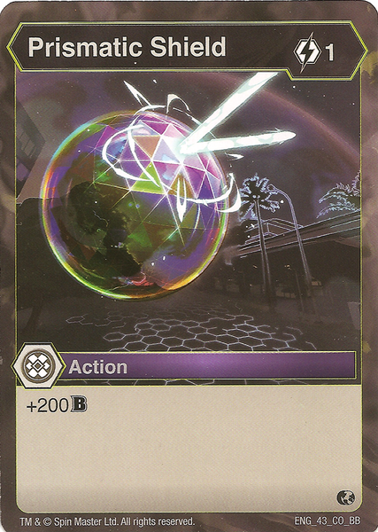 BAKUGAN Battle Brawlers Planet PRISMATIC SHIELD ENG 43 CO BB
