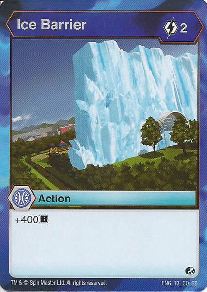 BAKUGAN Battle Brawlers Planet ICE BARRIER ENG 13 CO BB