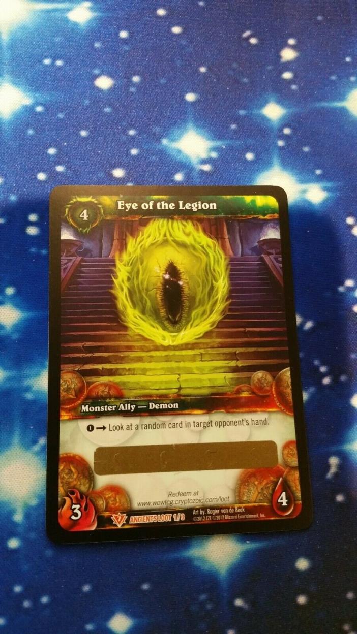Eye of the Legion - World of Warcraft Loot Card (Unscratched)