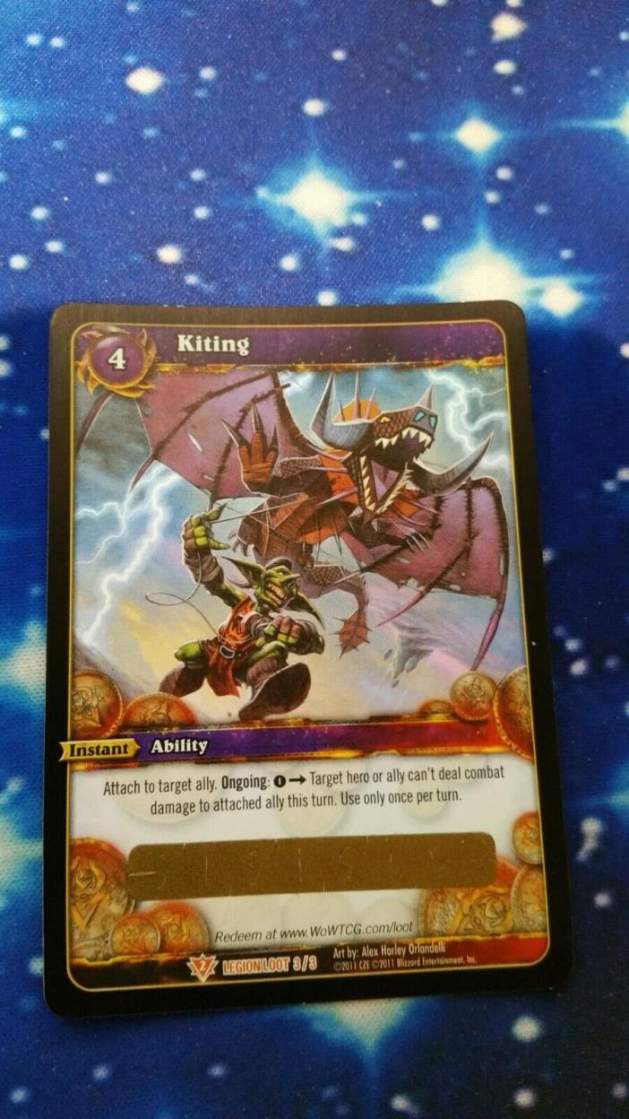 World of Warcraft WOW TCG KITING Unscratched Loot Card