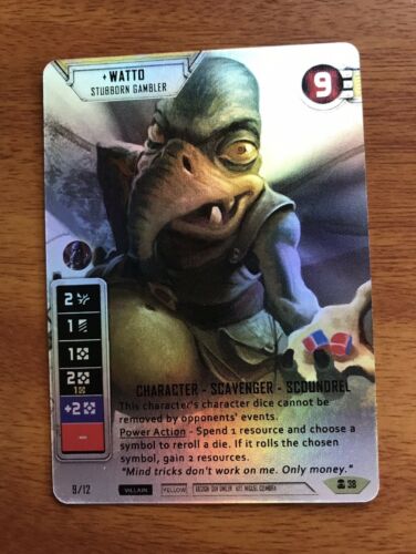 Star Wars Destiny - 1X Alt Art FOIL WATTO - STUBBORN GAMBLER [Convergence]