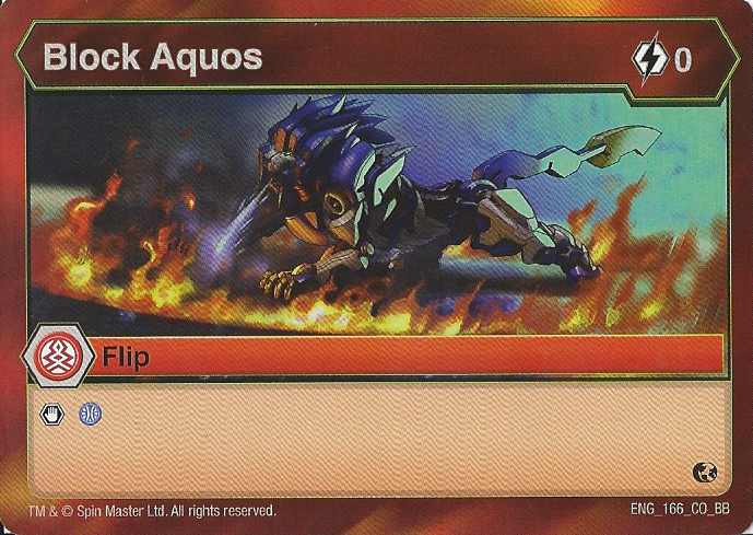 BAKUGAN Battle Brawlers Planet BLOCK AQUOS ENG 166 CO BB