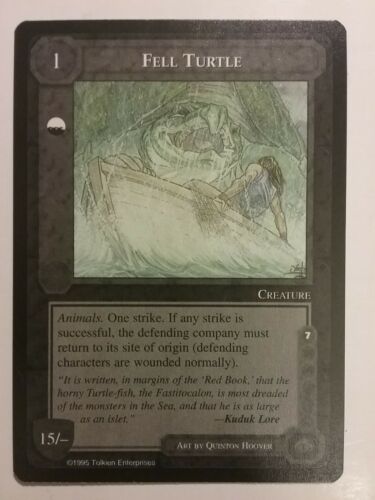 MIDDLE-EARTH CCG MECCG FELL TURTLE THE WIZARDS LIMITED TWL METW RARE LOTR CARD