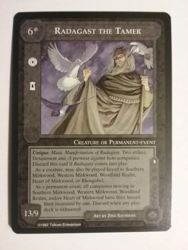 MIDDLE-EARTH CCG MECCG RADAGAST THE TAMER AGAINST THE SHADOW ATS RARE LOTR CARD