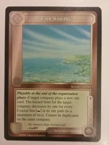 MIDDLE-EARTH CCG MECCG FAIR SAILING THE WIZARDS LIMITED TWL METW RARE LOTR CARD