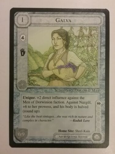 MIDDLE-EARTH CCG MECCG GALVA THE WIZARDS LIMITED TWL METW RARE LOTR CARD GAME