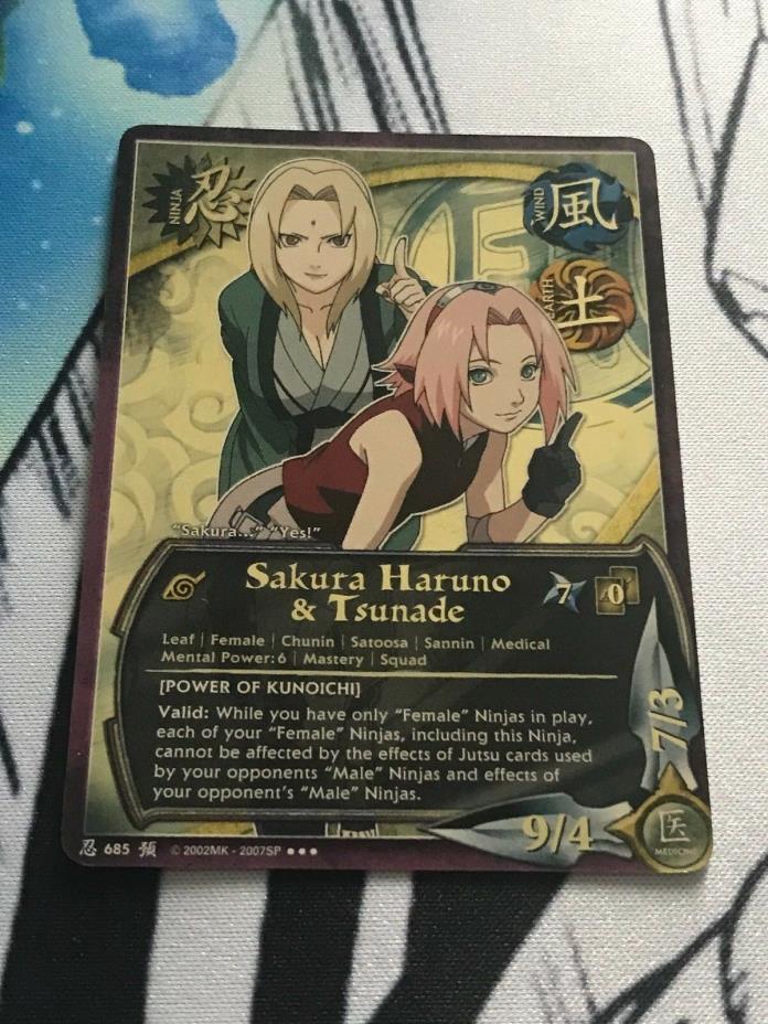 Naruto ccg tcg Sakura Haruno & Tsunade Power of Kunoichi Super Rare