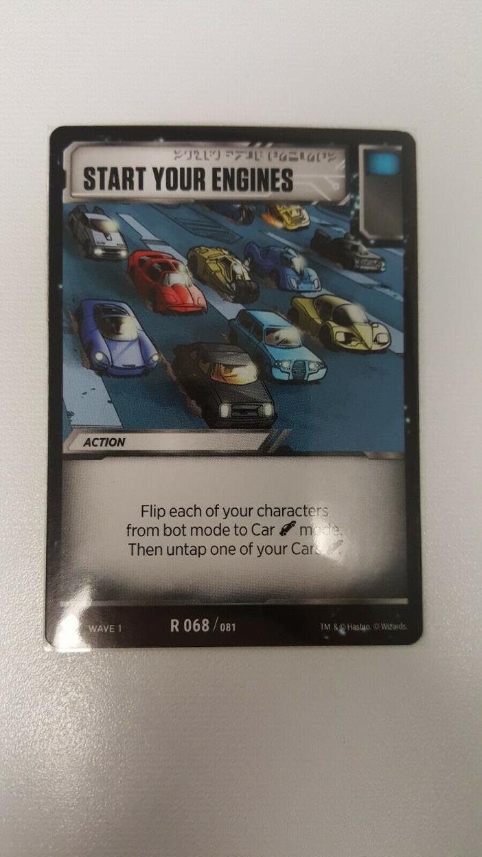 START YOUR ENGINES TCG R 068 RARE NEW MINT TRANSFORMERS CARD GAME WAVE 1
