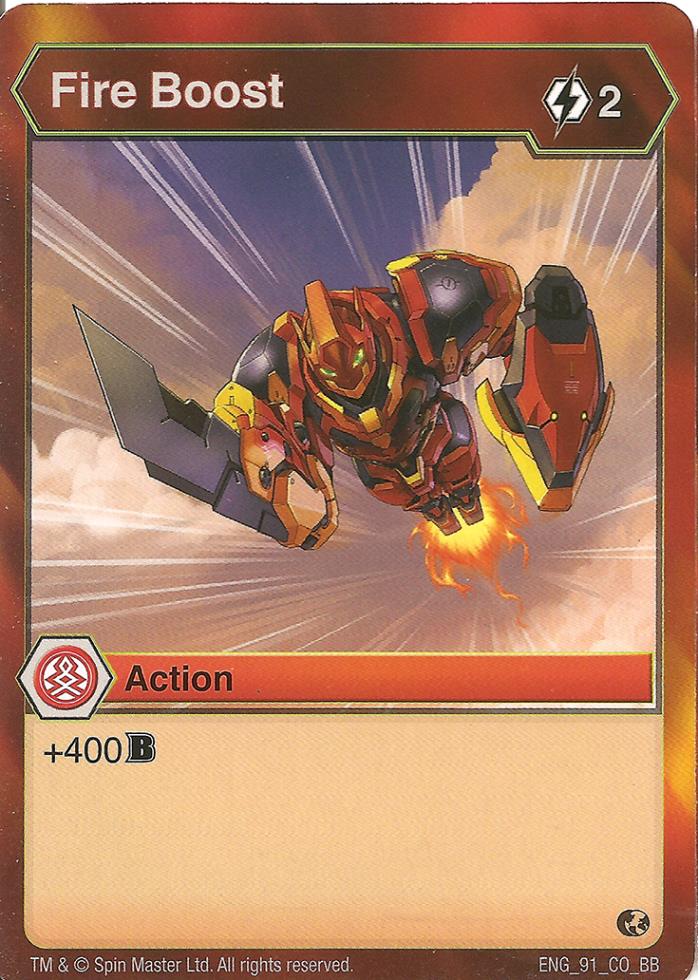 BAKUGAN Battle Brawlers Planet FIRE BOOST ENG 91 CO BB
