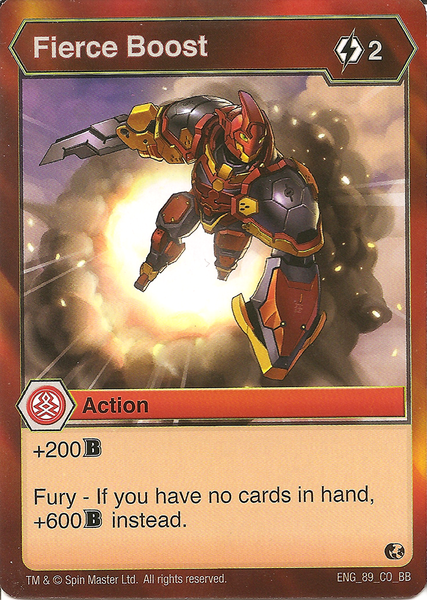 BAKUGAN Battle Brawlers Planet FIERCE BOOST ENG 89 CO BB