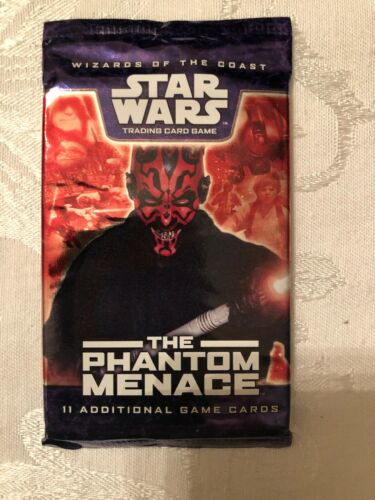 Star Wars TCG The Phantom Menace Booster Pack Sealed TPM Trading Card Game WOTC