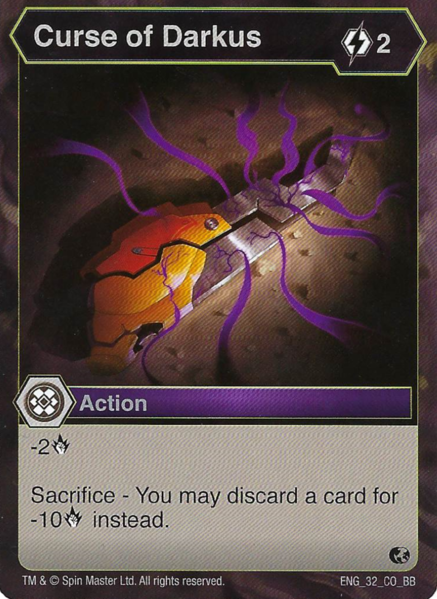 BAKUGAN Battle Brawlers Planet CURSE OF DARKUS ENG 32 CO BB