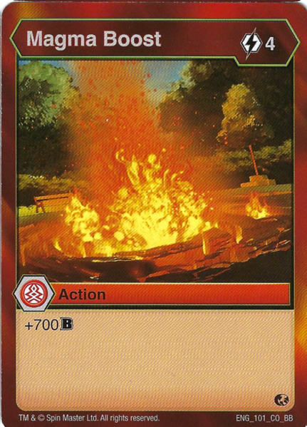 BAKUGAN Battle Brawlers Planet MAGMA BOOST ENG 101 CO BB