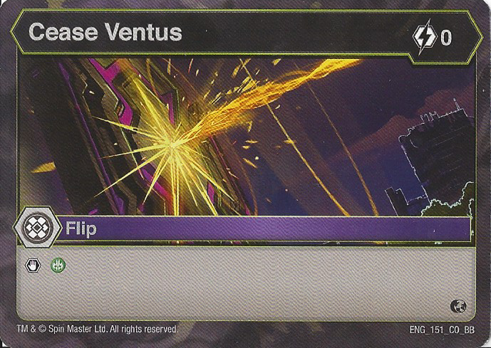 BAKUGAN Battle Brawlers Planet CEASE VENTUS ENG 151 CO BB