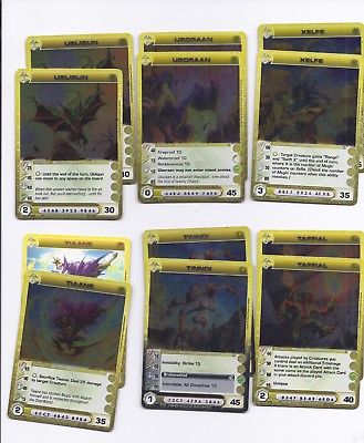 Lot of 12 Chaotic RARE Mipedian cards. Lot #227