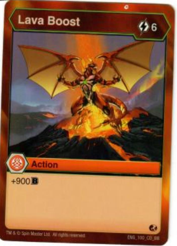 BAKUGAN Battle Brawlers Planet LAVA BOOST ENG 100 CO BB