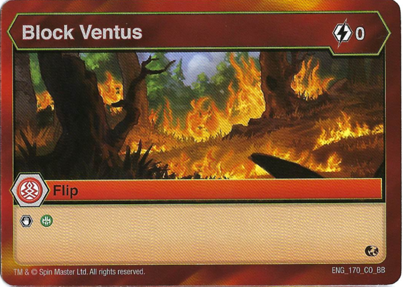 BAKUGAN Battle Brawlers Planet BLOCK VENTUS ENG 170 CO BB