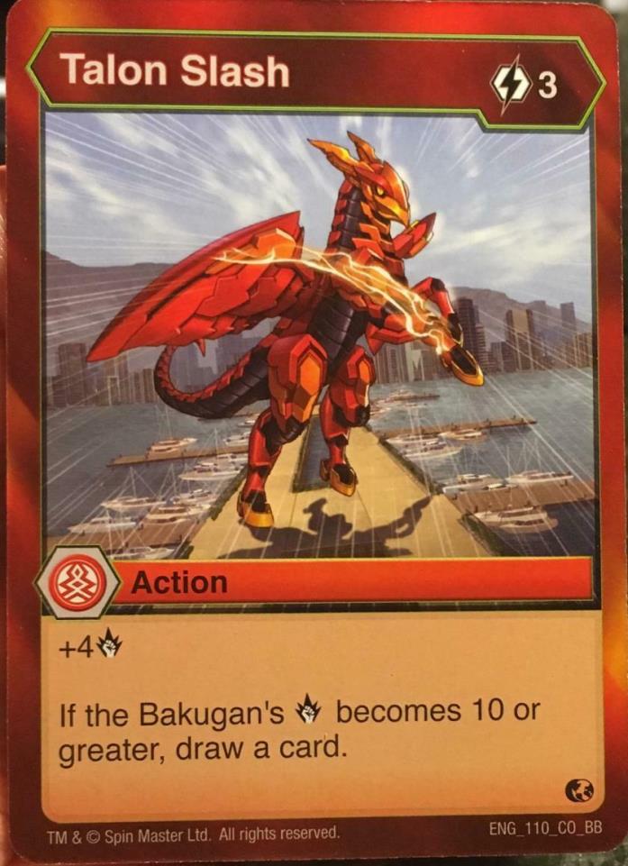 BAKUGAN Battle Brawlers Planet TALON SLASH ENG 110 CO BB