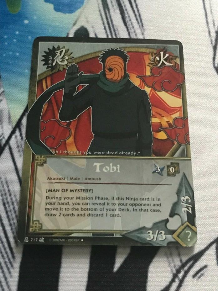 Naruto ccg tcg Tobi Man of Mystery Foil Promo