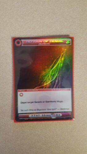 Chaotic Card - Super Rare Foil - Refrain of Denial (Overworld)