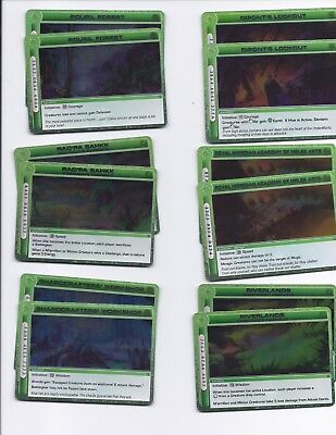 Lot of 12 Chaotic RARE Location cards. Lot #262