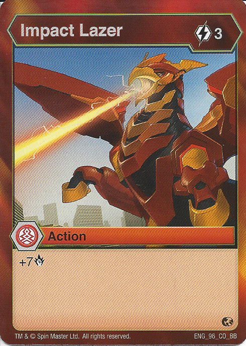 BAKUGAN Battle Brawlers Planet IMPACT LAZER ENG 96 CO BB